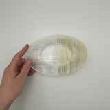 line glass oval plate【etrak glass4-3】