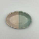 豆オーバル皿pink x aqua 【kaji11】