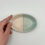 豆オーバル皿pink x aqua 【kaji11】