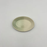 豆オーバル皿white x mint 【kaji12】