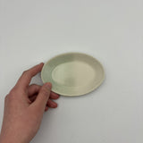 豆オーバル皿white x mint 【kaji12】