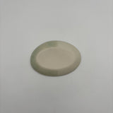 豆オーバル皿white x mint 【kaji12】