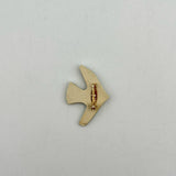 Bird brooch, white [kaji18]