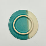 豆リム皿white x blue 【kaji21-1】