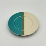 豆リム皿white x blue 【kaji21-2】