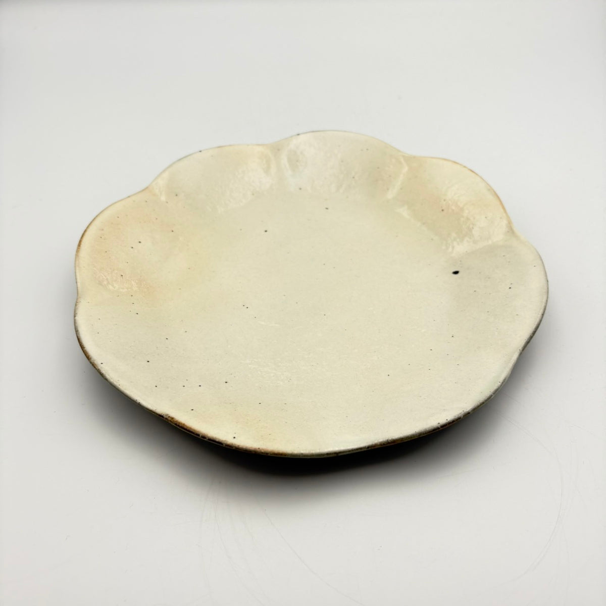輪花皿 中 鉄散｜古谷製陶所（信楽焼 陶器） – nokaze｜陶器、和食器