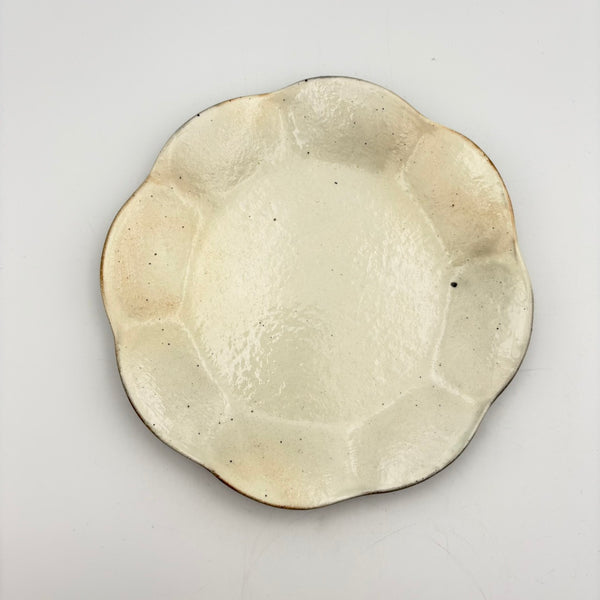 輪花皿 中 鉄散｜古谷製陶所（信楽焼 陶器） – nokaze｜陶器、和食器
