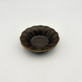 深花碟，小号，锈釉 | 古屋陶器（信乐烧）[Furu54]