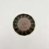 深花碟，小号，锈釉 | 古屋陶器（信乐烧）[Furu54]