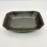 Small octagonal bowl with rust glaze | Furuya Pottery (Shigaraki ware) [Furu40]