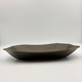Large octagonal bowl with rust glaze | Furuya Pottery (Shigaraki ware) [Furu 25]