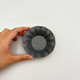 Deep flower dish, small, gray glaze | Furuya Pottery (Shigaraki ware) [Furu20]