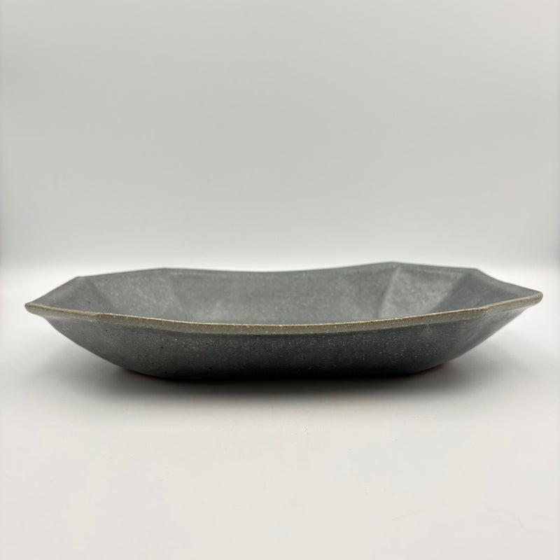 八角鉢 大 グレー釉｜古谷製陶所（信楽焼 陶器） – nokaze｜陶器、和