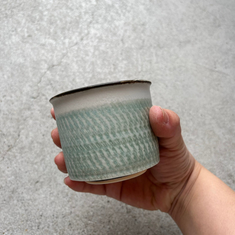 色のうつわ ゆのみ（汲出し）緑色【TN4d】