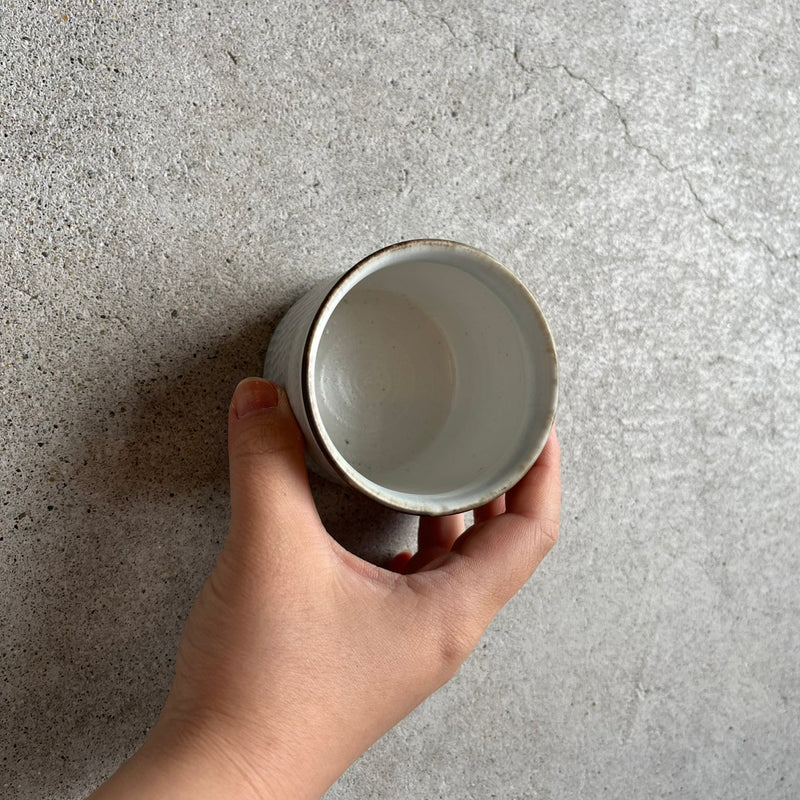 色のうつわ ゆのみ（汲出し）グレー色【TN4e】