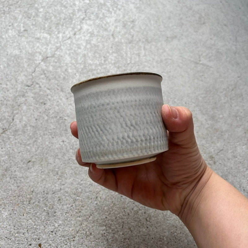 色のうつわ ゆのみ（汲出し）グレー色【TN4e】