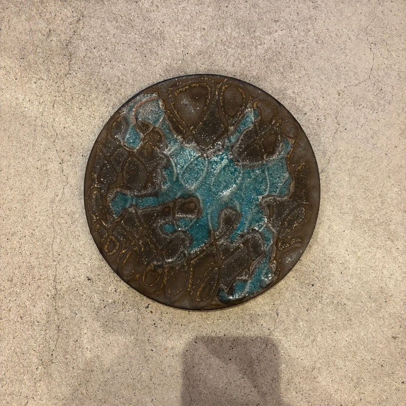 フラットプレート　７寸　青黒【FJ21】