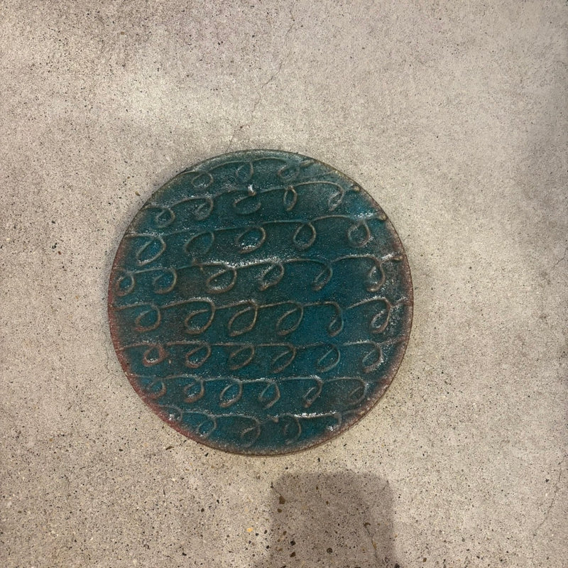 フラットプレート　７寸　青【FJ21】