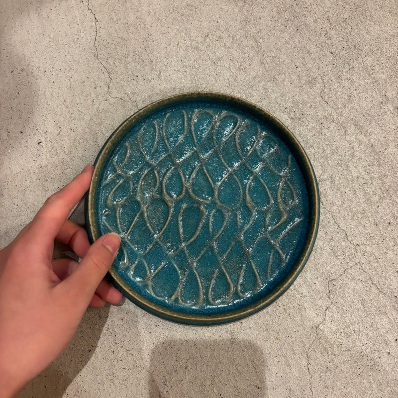 浅ボウル切立　6寸　青黒【FJ24d】