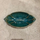 蓮楕円鉢（青、青黒）【FJ28】