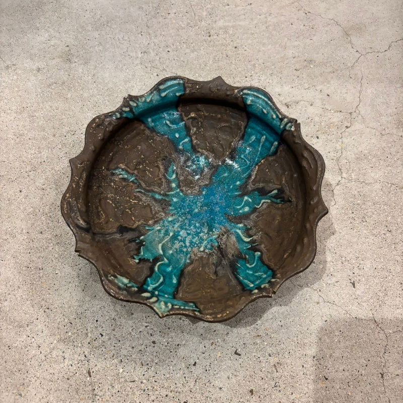 稜花鉢 L（青、青黒、白）【FJ29】