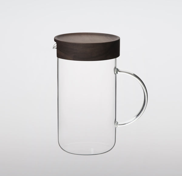 Water Pitcher with Taiwan Acacia Lid 600ml｜TG