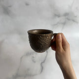 청동 유약 꽃 칠보 커피 컵