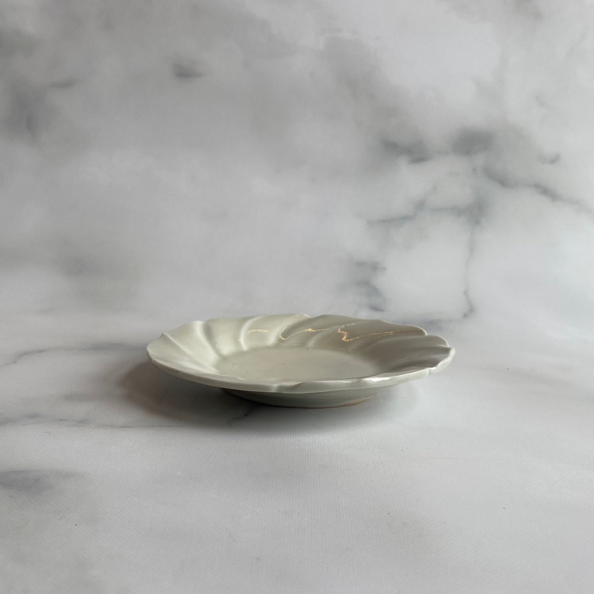 新品　陶器　陶芸作家　輪花豆皿5枚　71 sckcrew様　新品　陶器　陶芸作家　輪花豆皿5個　486