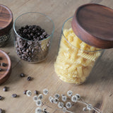 Glass Storage Jar with Taiwan Acacia Lid 600ml｜TG