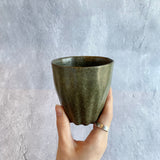 drape cup / middle /olive - Image #4