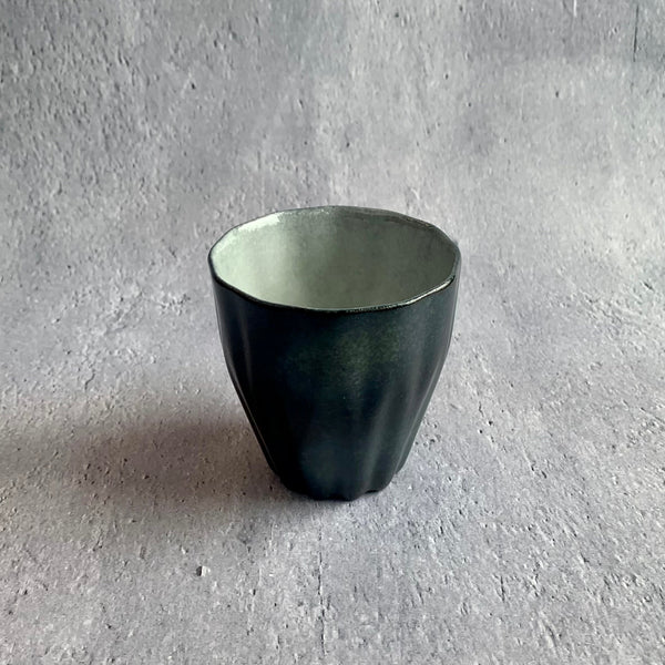 drape cup / middle / indigo - Image #1