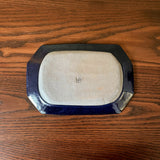 Furuya Pottery, Octagonal Plate, Small, Lapis Lazuli Glaze 