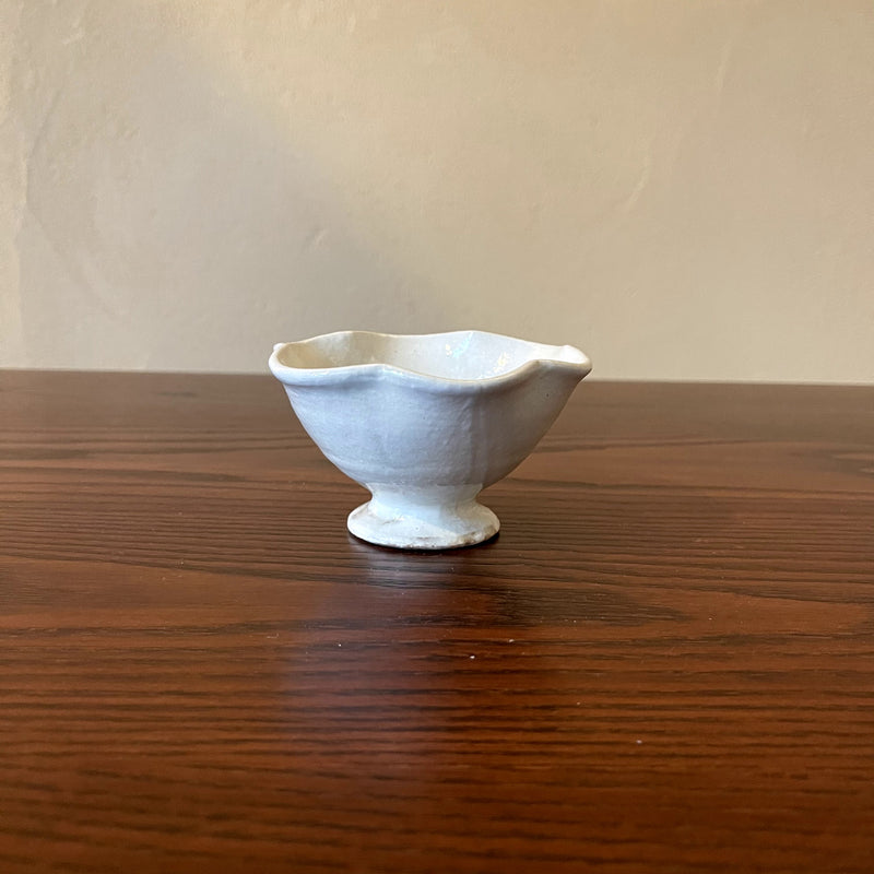 Furuya Pottery, Ring Flower High-footed Small Bowl, Mini, Kohiki