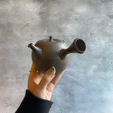 33　焼〆梨皮窯変急須