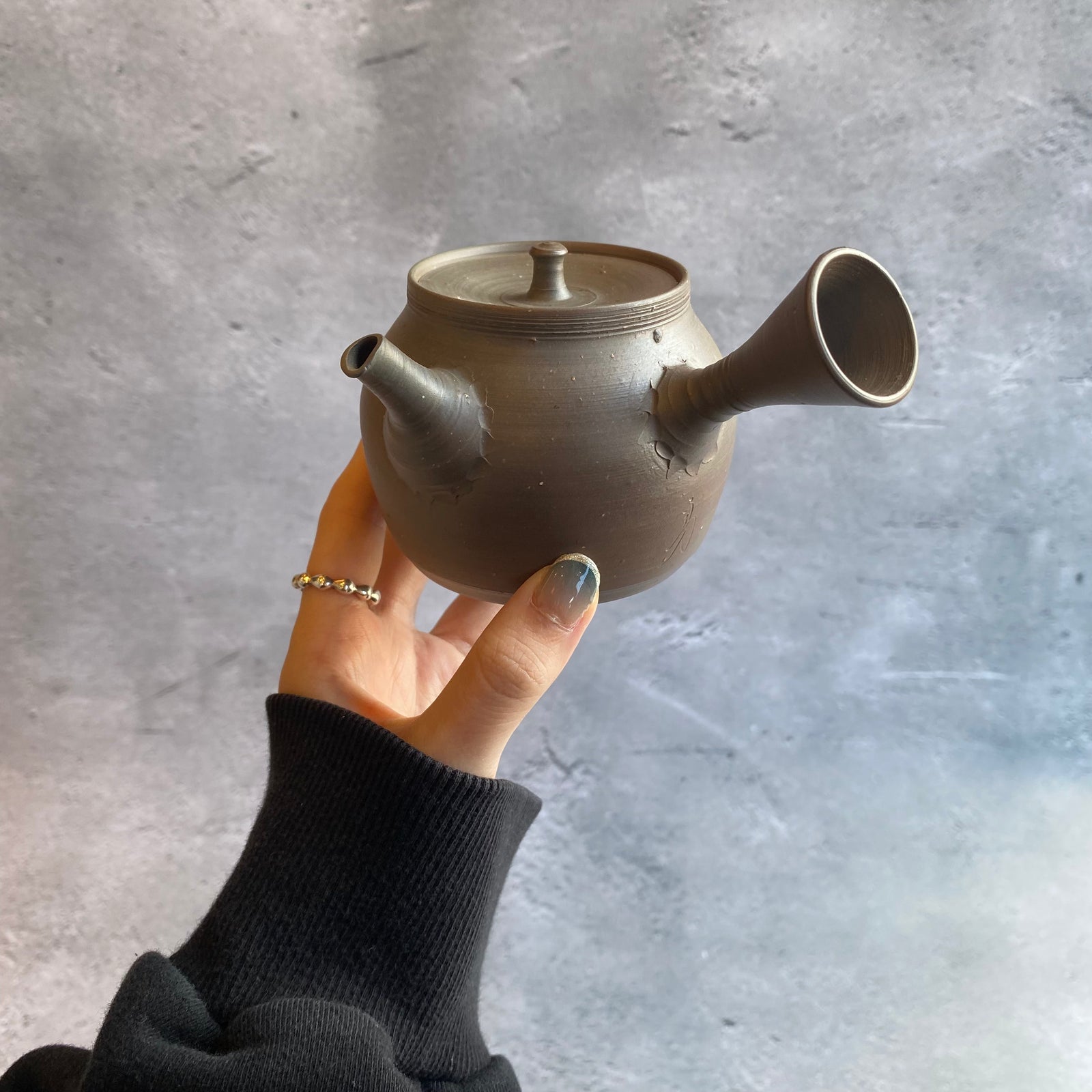 煎茶道具 常滑焼 山七窯 渡辺山七作 保宇夫良 横手急須 煎茶道具 常滑焼 山七窯 渡辺山七作 保宇夫良 横手急須