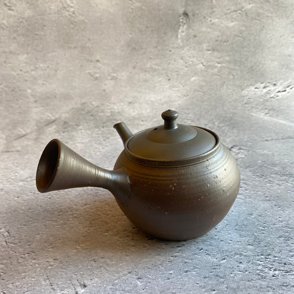 39　焼〆梨皮窯変急須