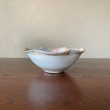 Furuya Pottery 7-inch flower bowl with coarse rim