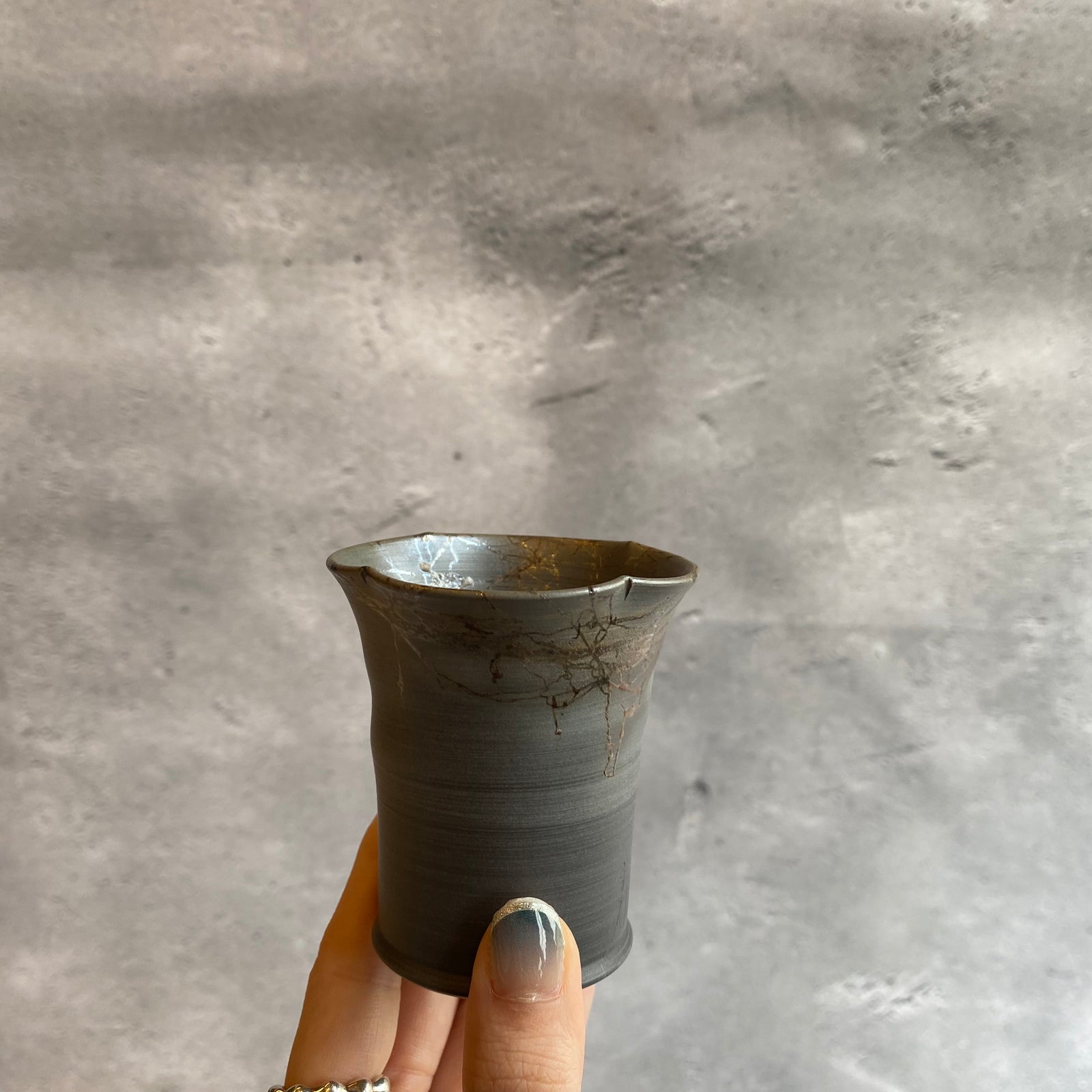 Mokake teacup | Artist: Yutaro Yamada (Tokoname tea utensils