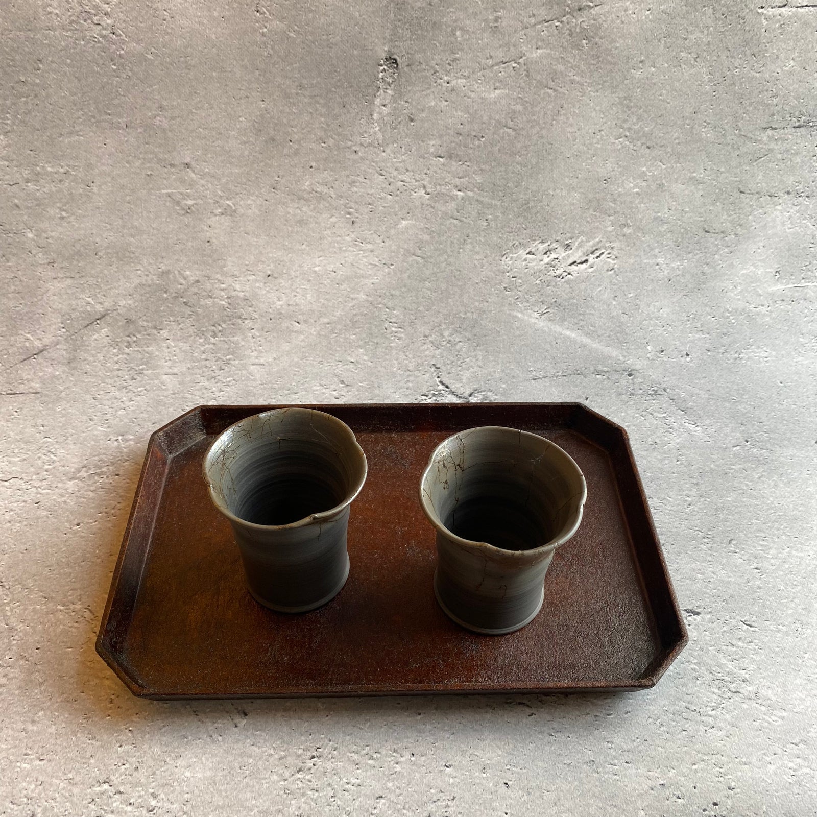 Mokake teacup | Artist: Yutaro Yamada (Tokoname tea utensils