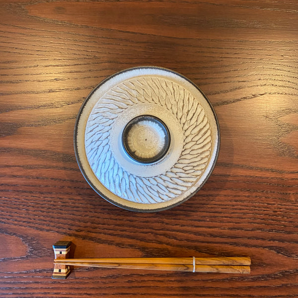 White bowl with lid