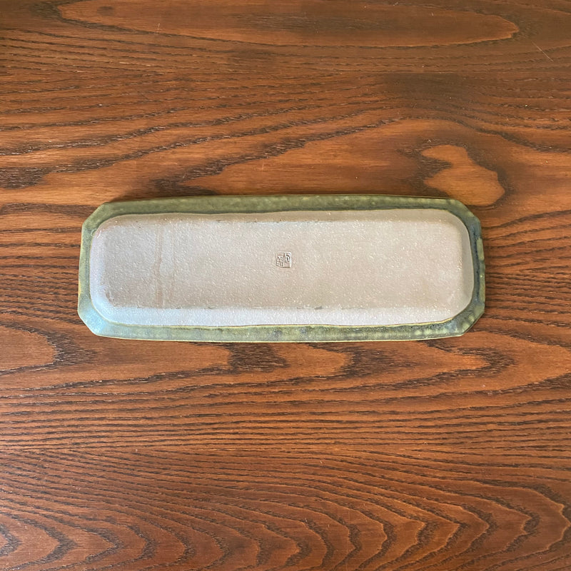 Furuya Pottery Octagonal Plate, Rust Glazed