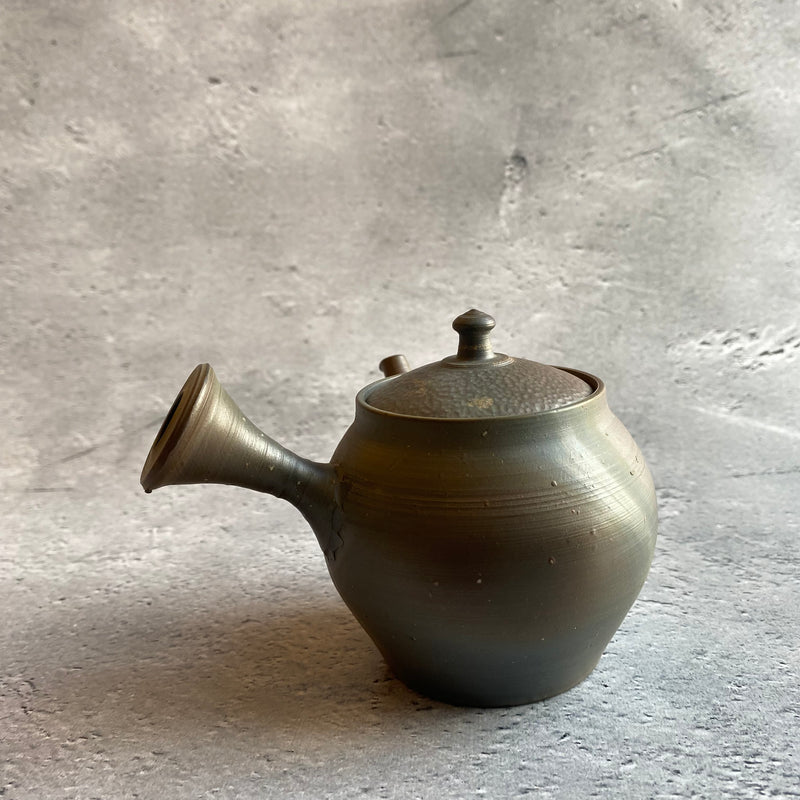 Artist Yutaro Yamada Hammered Lid Pear Skin Kiln Change Teapot (210ml) 