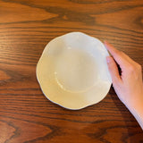 Furuya Pottery, Small Flower Plate, Iron Scattering