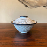 White bowl with lid