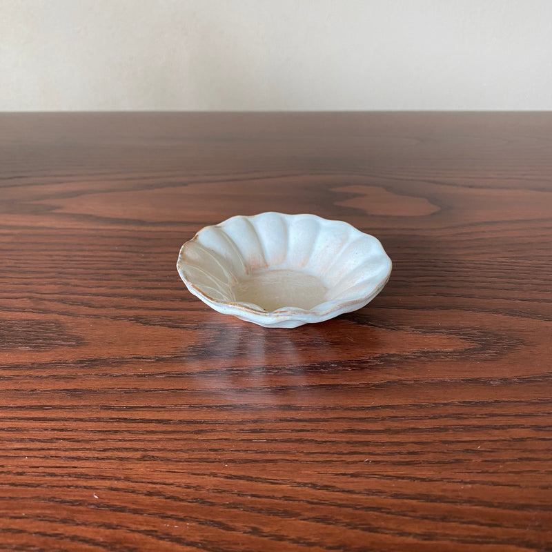 Furuya Pottery, Ring Flower Deep Plate, Small, Kohiki