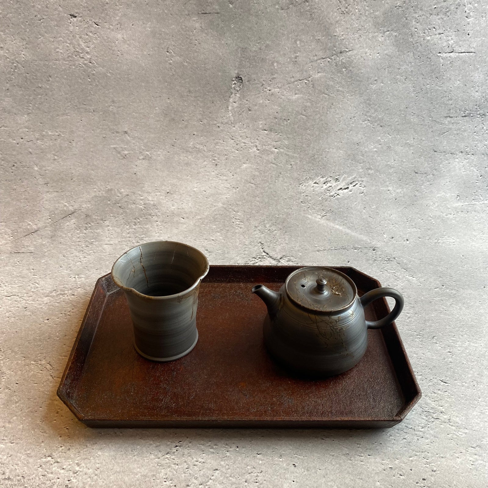 Mokake teacup | Artist: Yutaro Yamada (Tokoname tea utensils