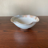 Furuya Pottery 7-inch flower bowl with coarse rim