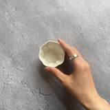 カヌレ茶器 茶杯 白